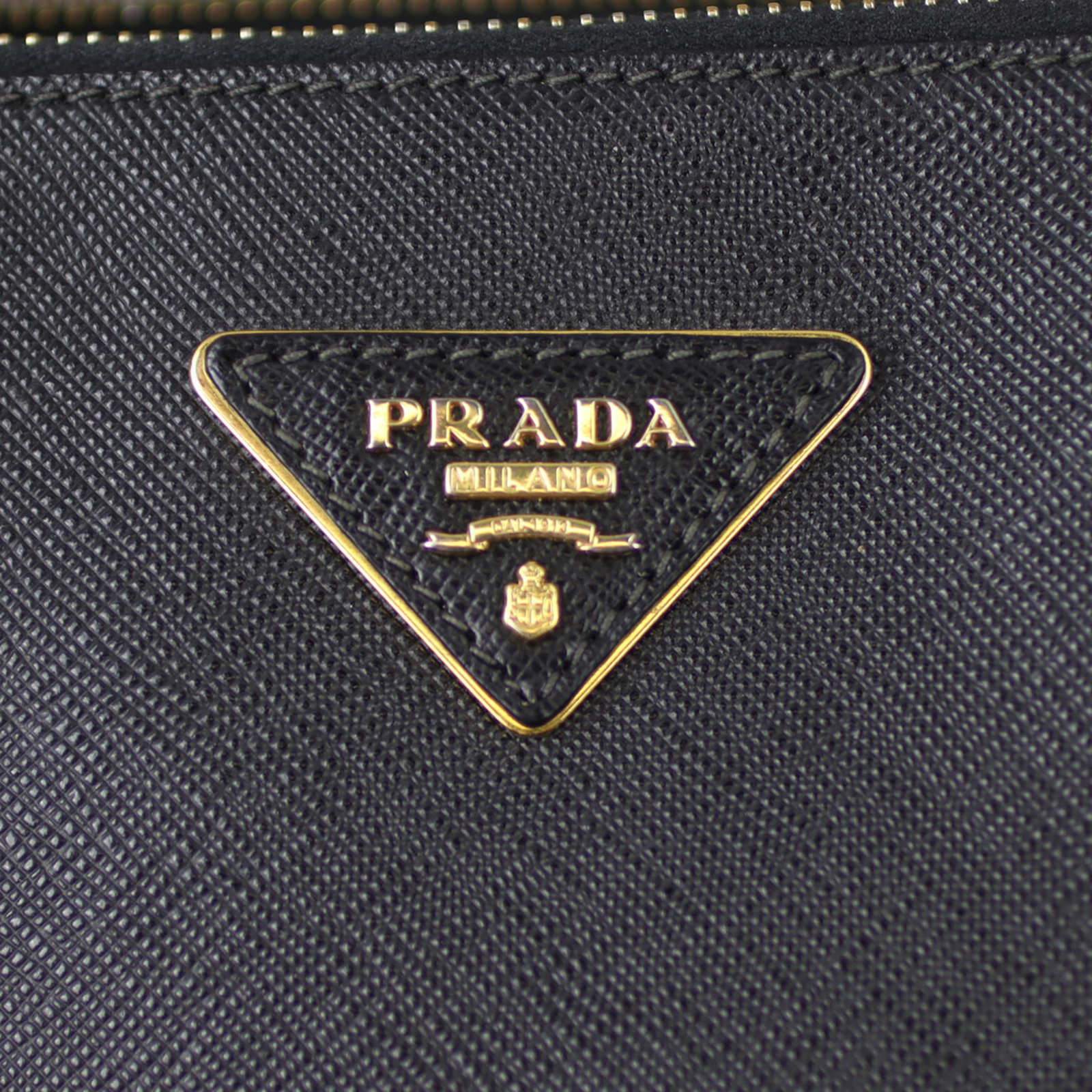 Prada Saffiano Lux Galleria Double Zip Tote Medium Logo