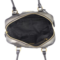 Prada Vitello Daino Antik Metallic Bowler Whole interior