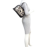 Prada Vitello Daino Antik Metallic Bowler Mannequin