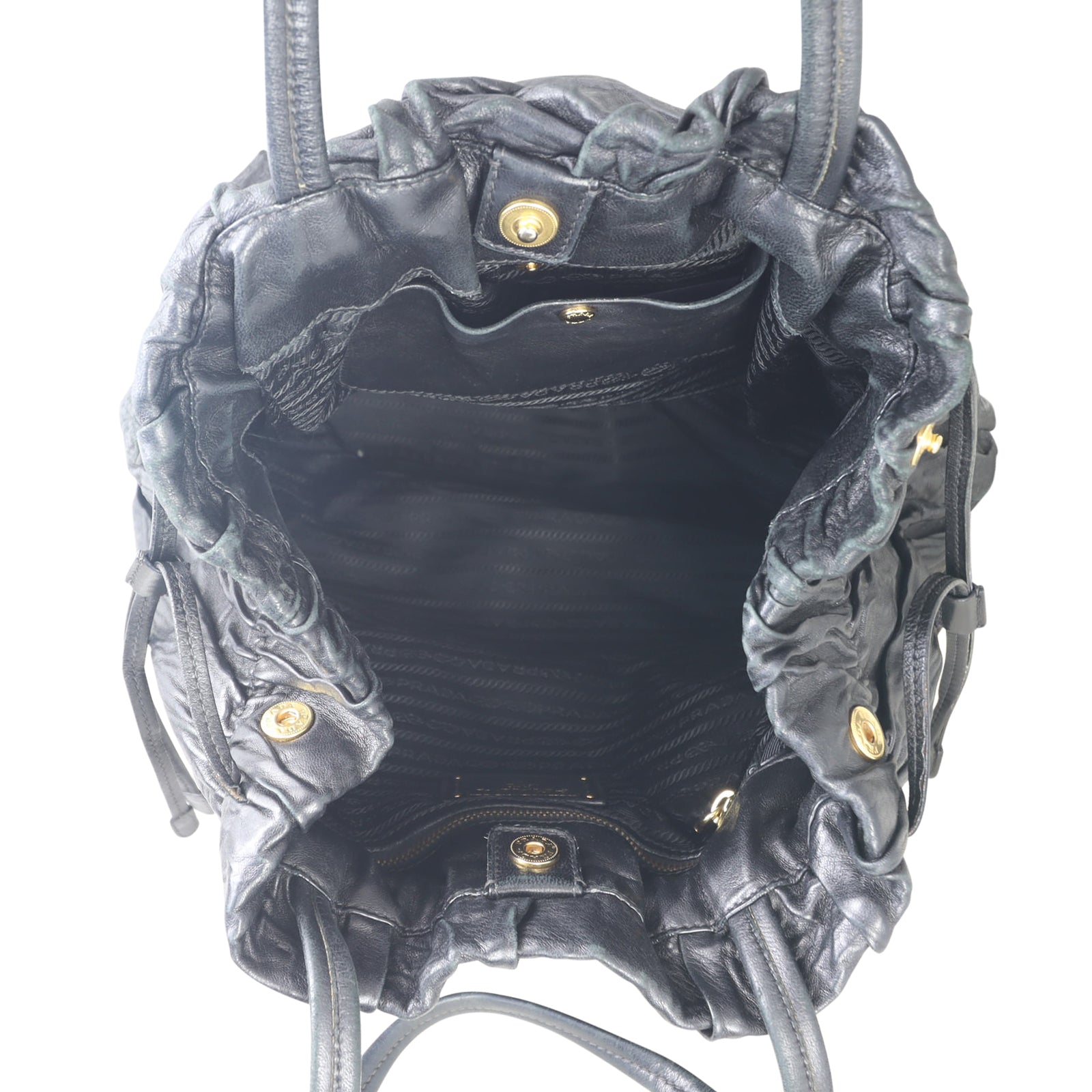 Prada Nappa Antique Tote Whole interior