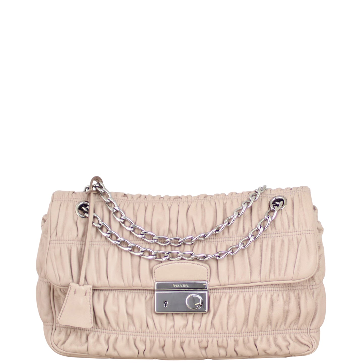 Prada Nappa Gaufre Flap Bag Front