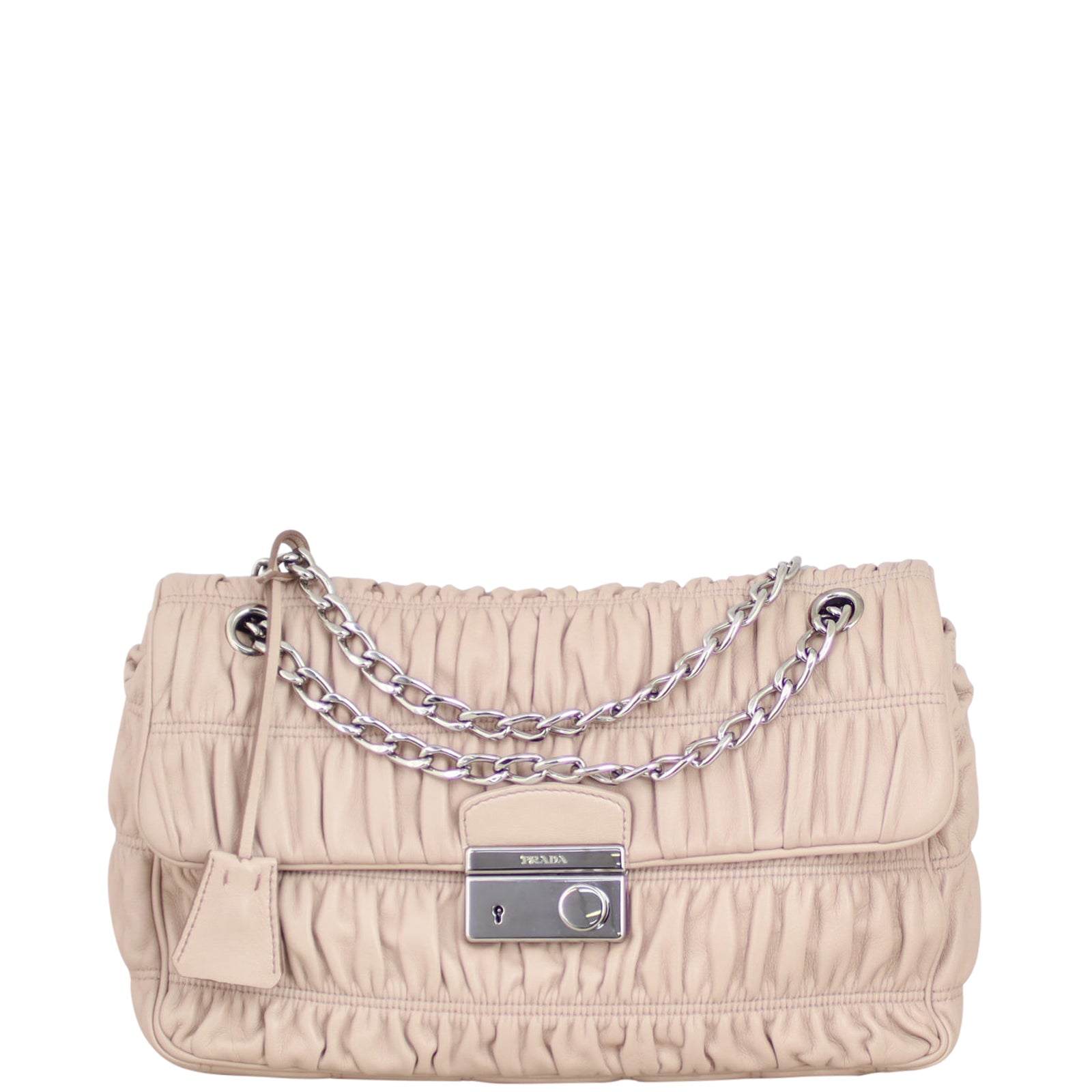 Prada Nappa Gaufre Flap Bag Front