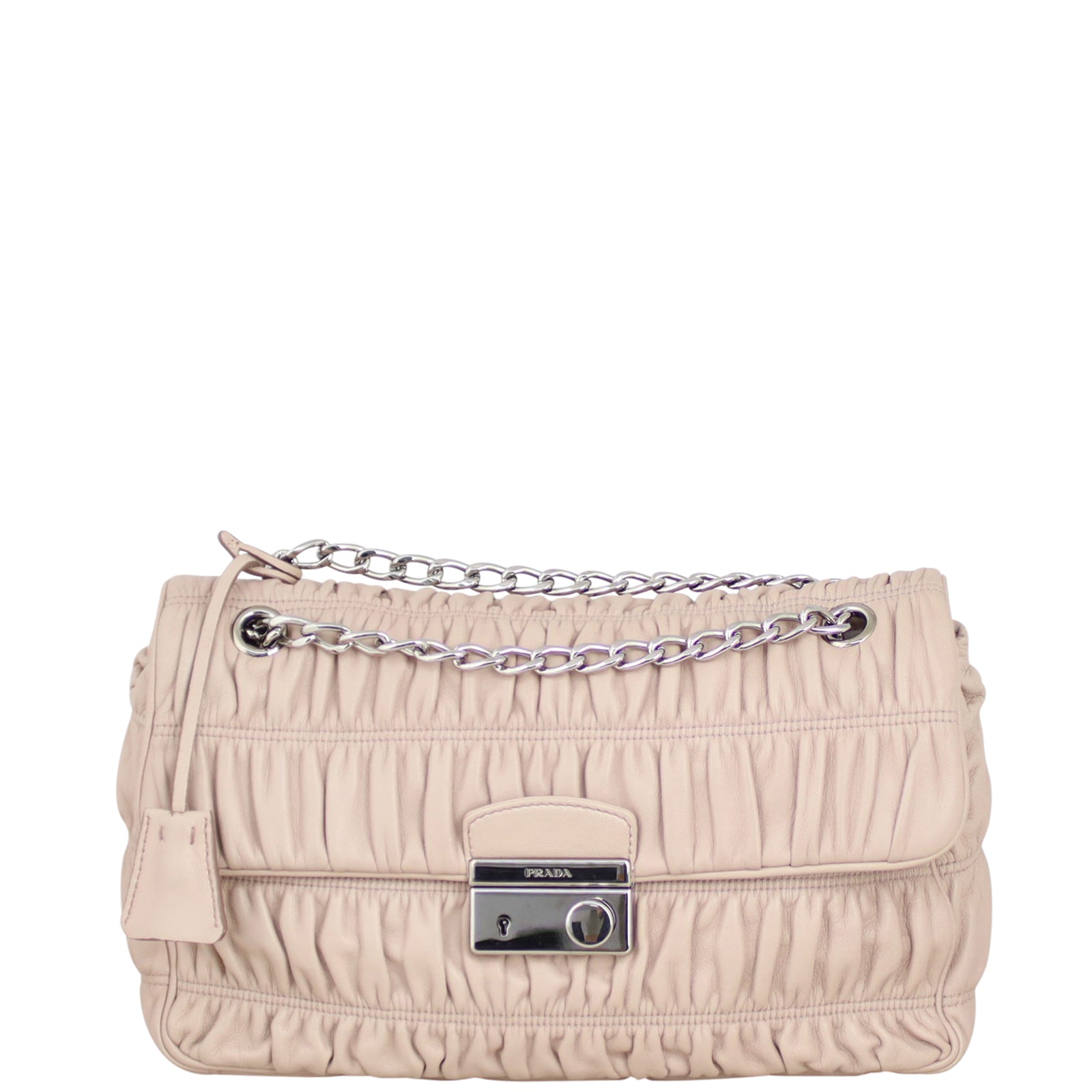 Prada Nappa Gaufre Flap Bag Front