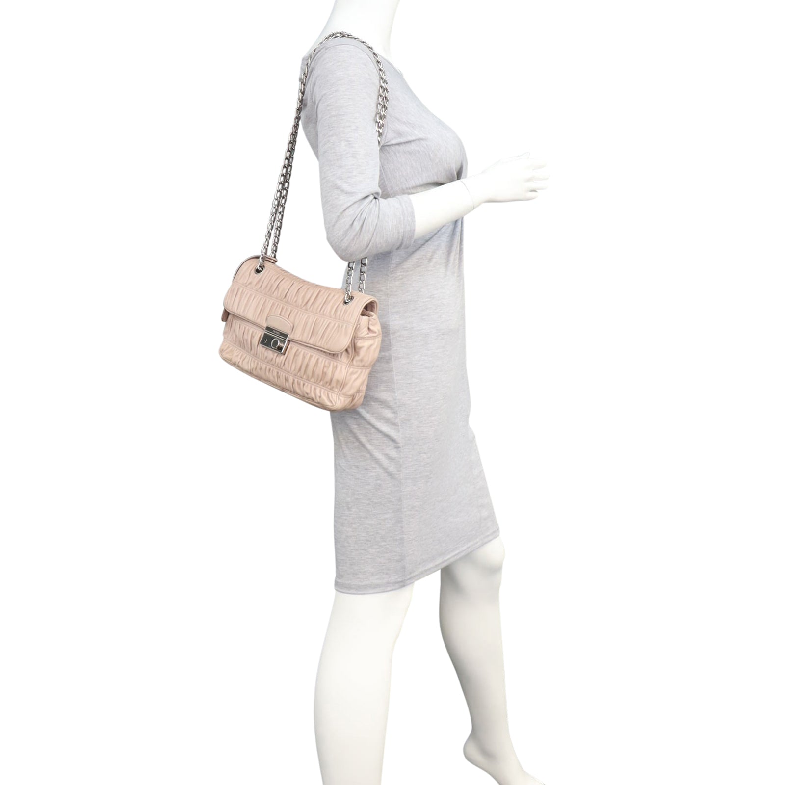 Prada Nappa Gaufre Flap Bag Mannequin