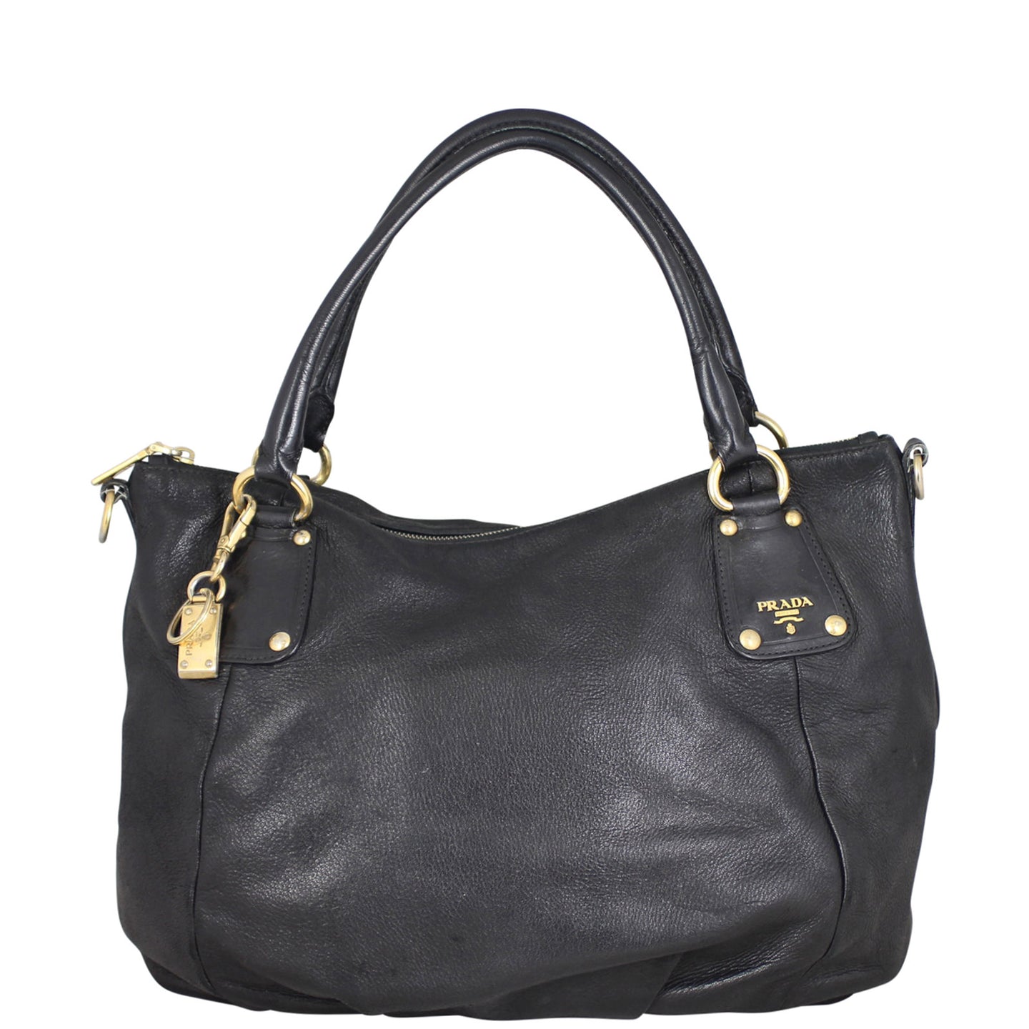 Prada Nappa Leather Tote Bag Front