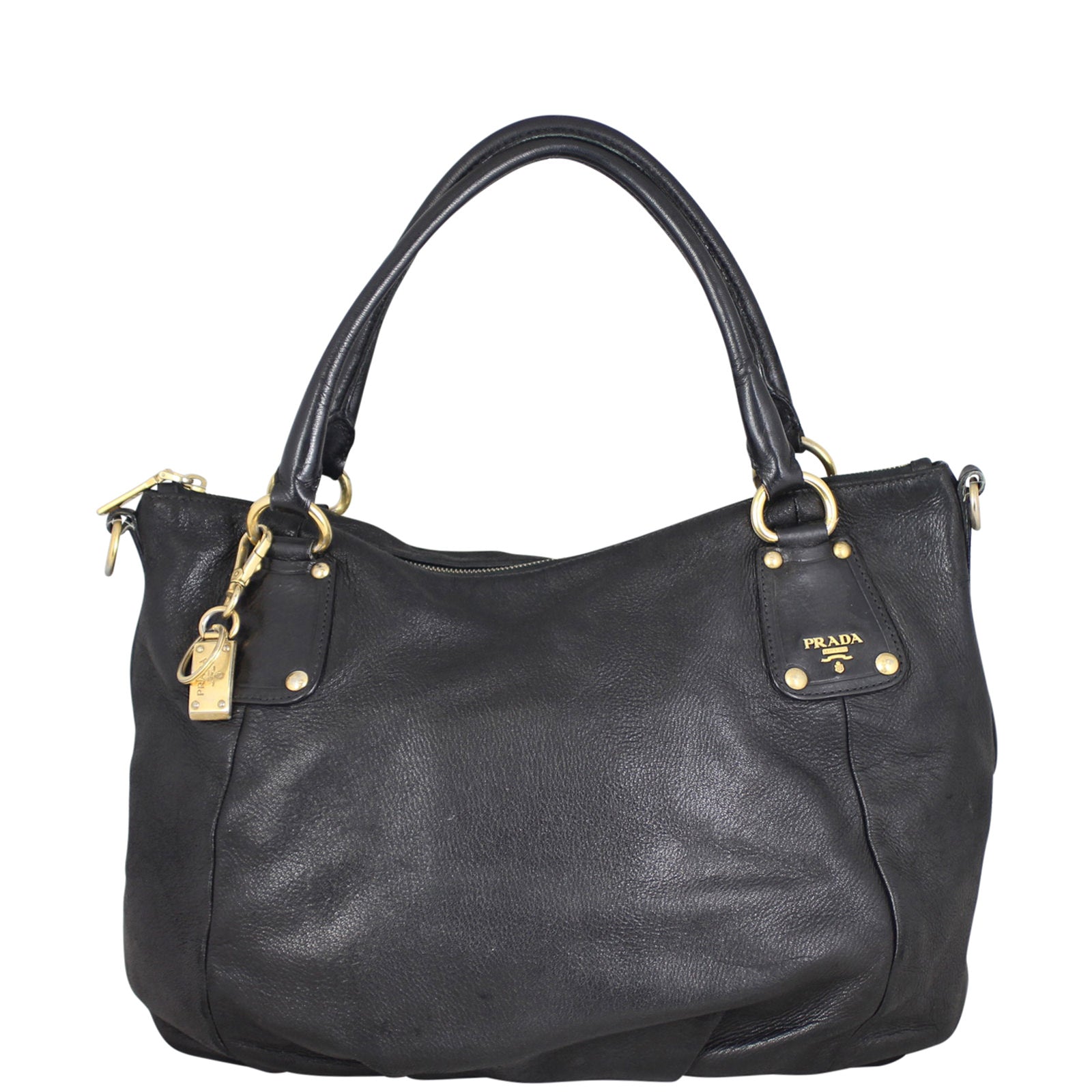 Prada Nappa Leather Tote Bag Front