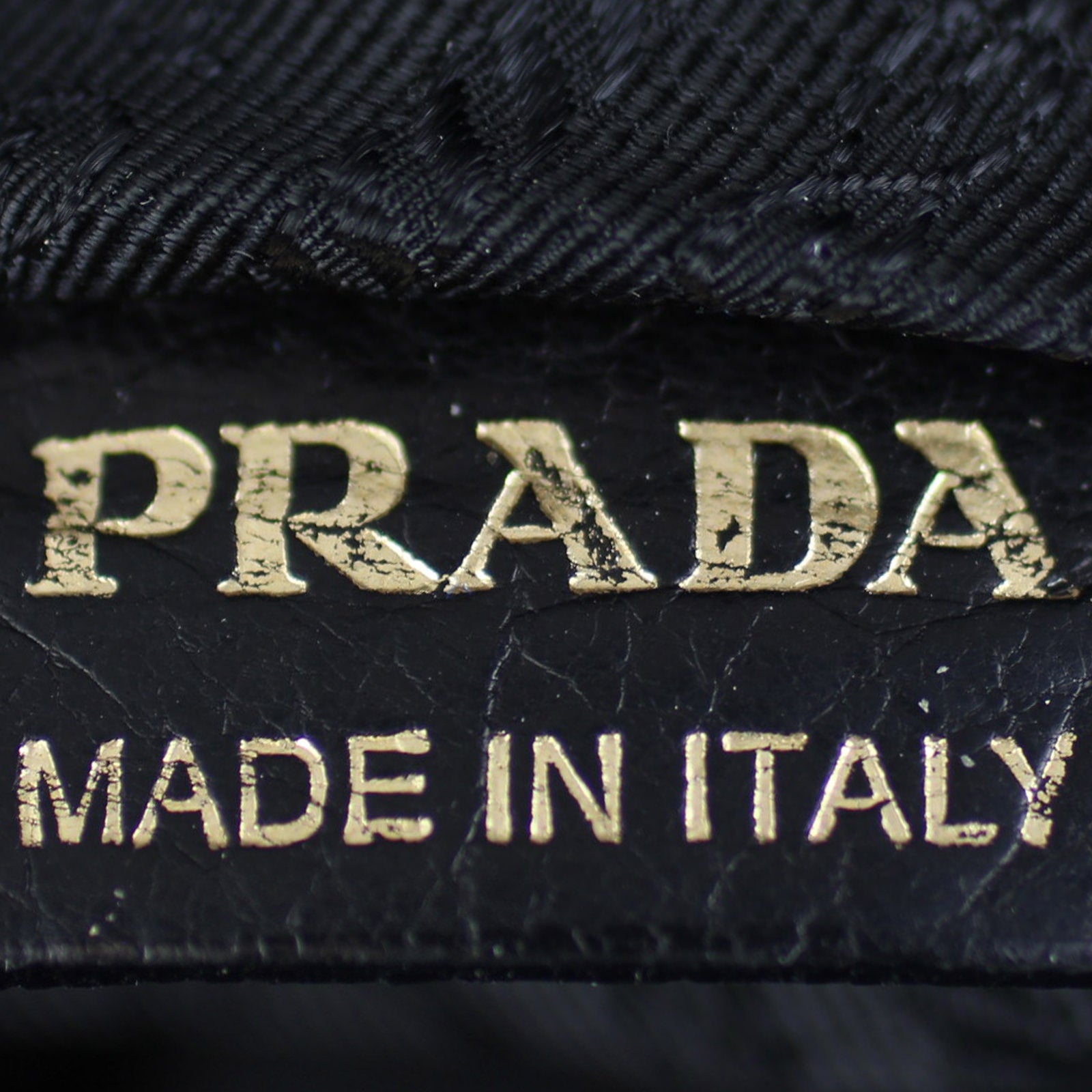 Prada Nappa Leather Tote Bag Stamp