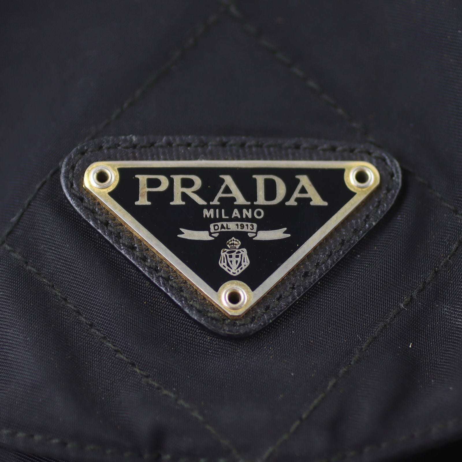 Prada Nylon Drawstring Backpack Exterior