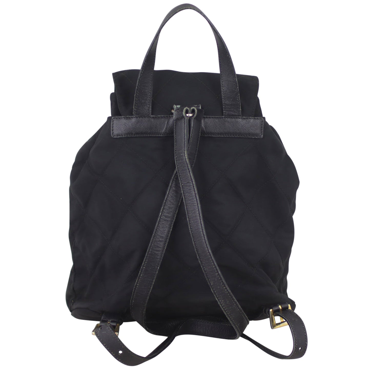 Prada Nylon Drawstring Backpack Back