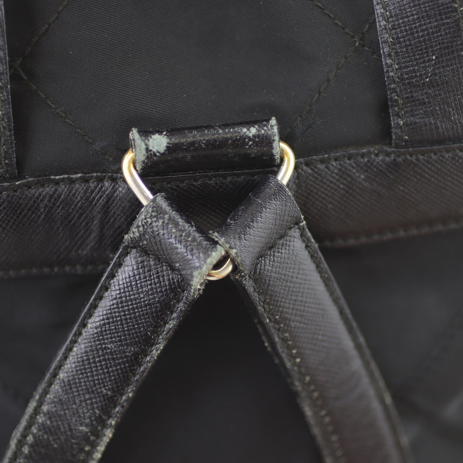 Prada Nylon Drawstring Backpack Strap