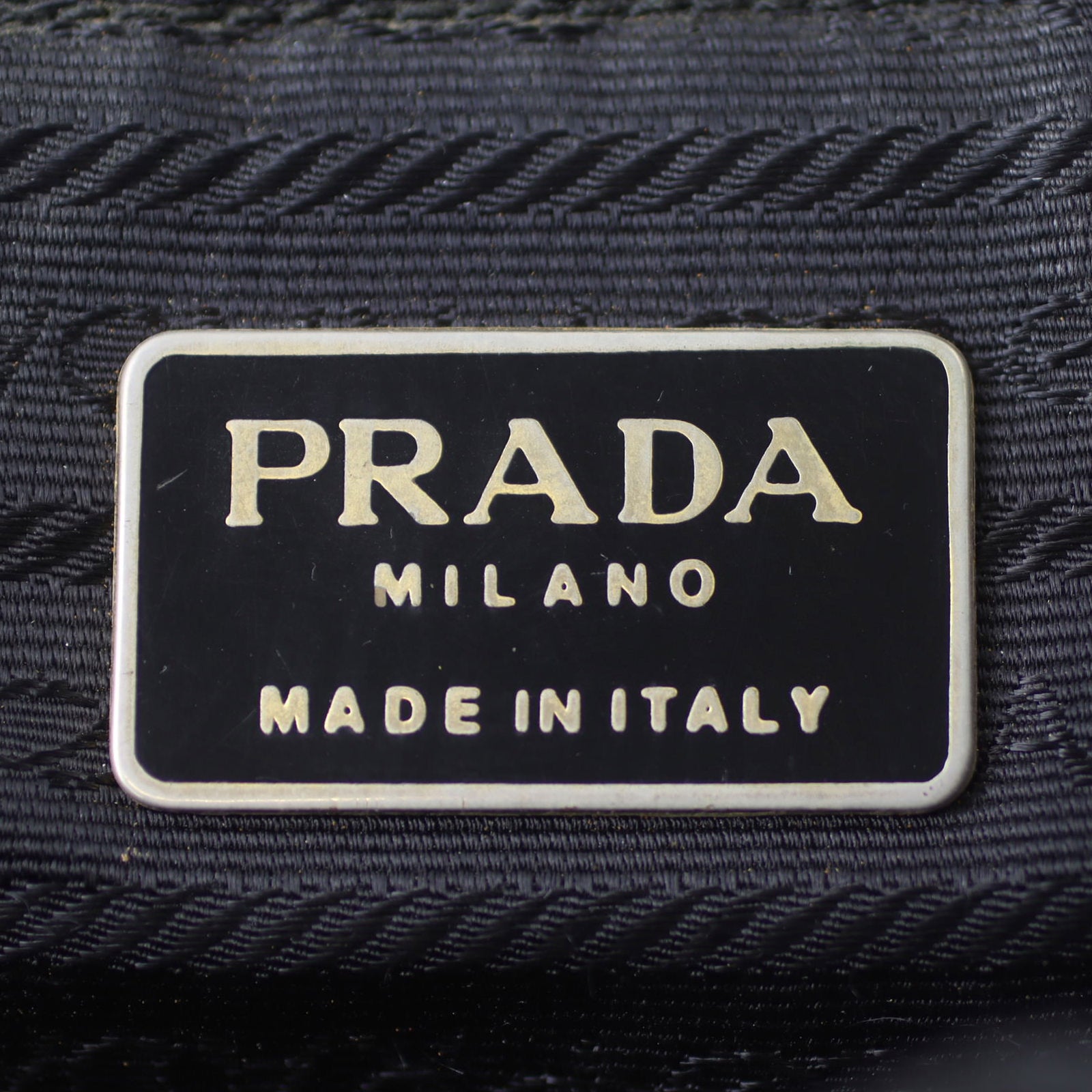 Prada Nylon Drawstring Backpack Stamp