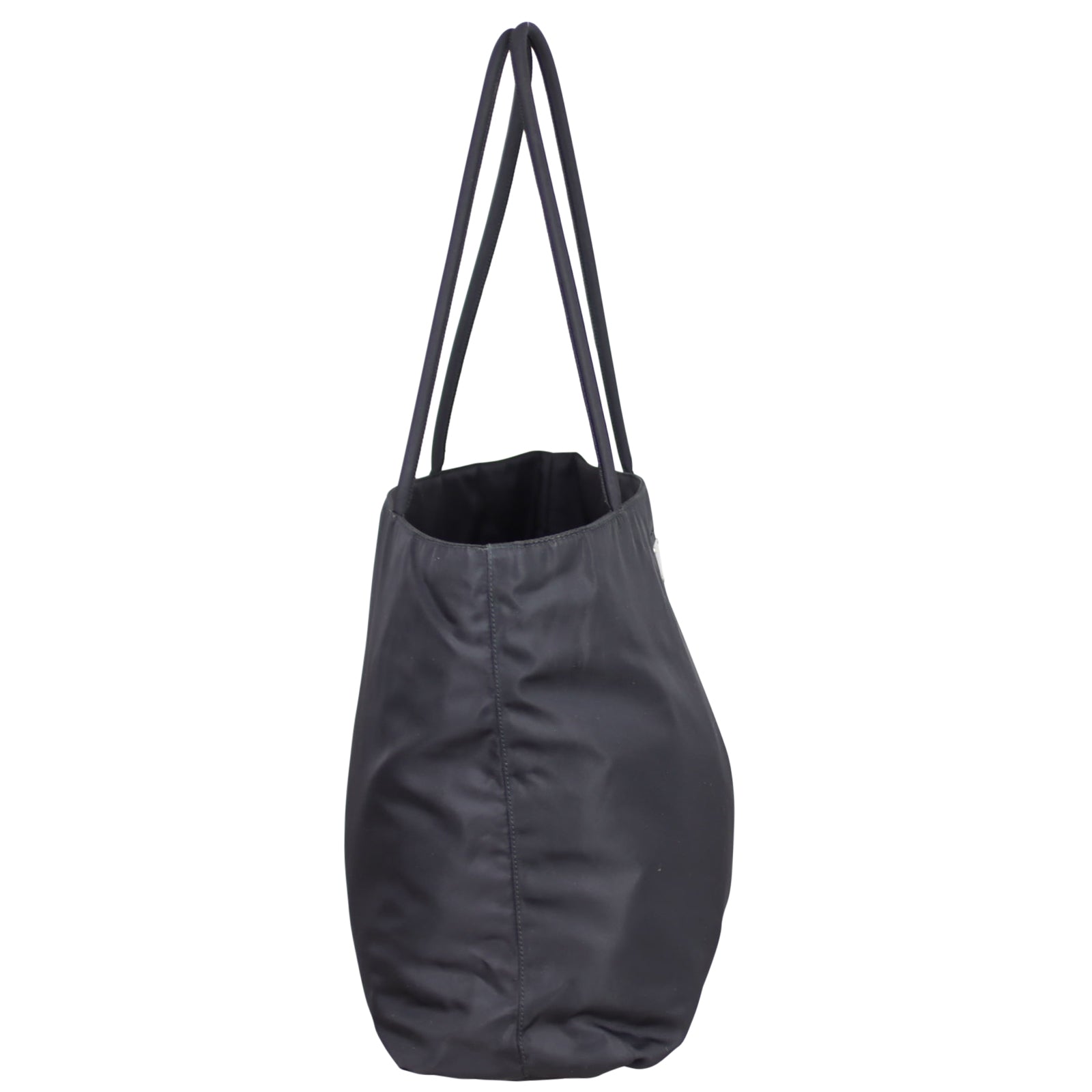 Prada Nylon Shopping Tote Side