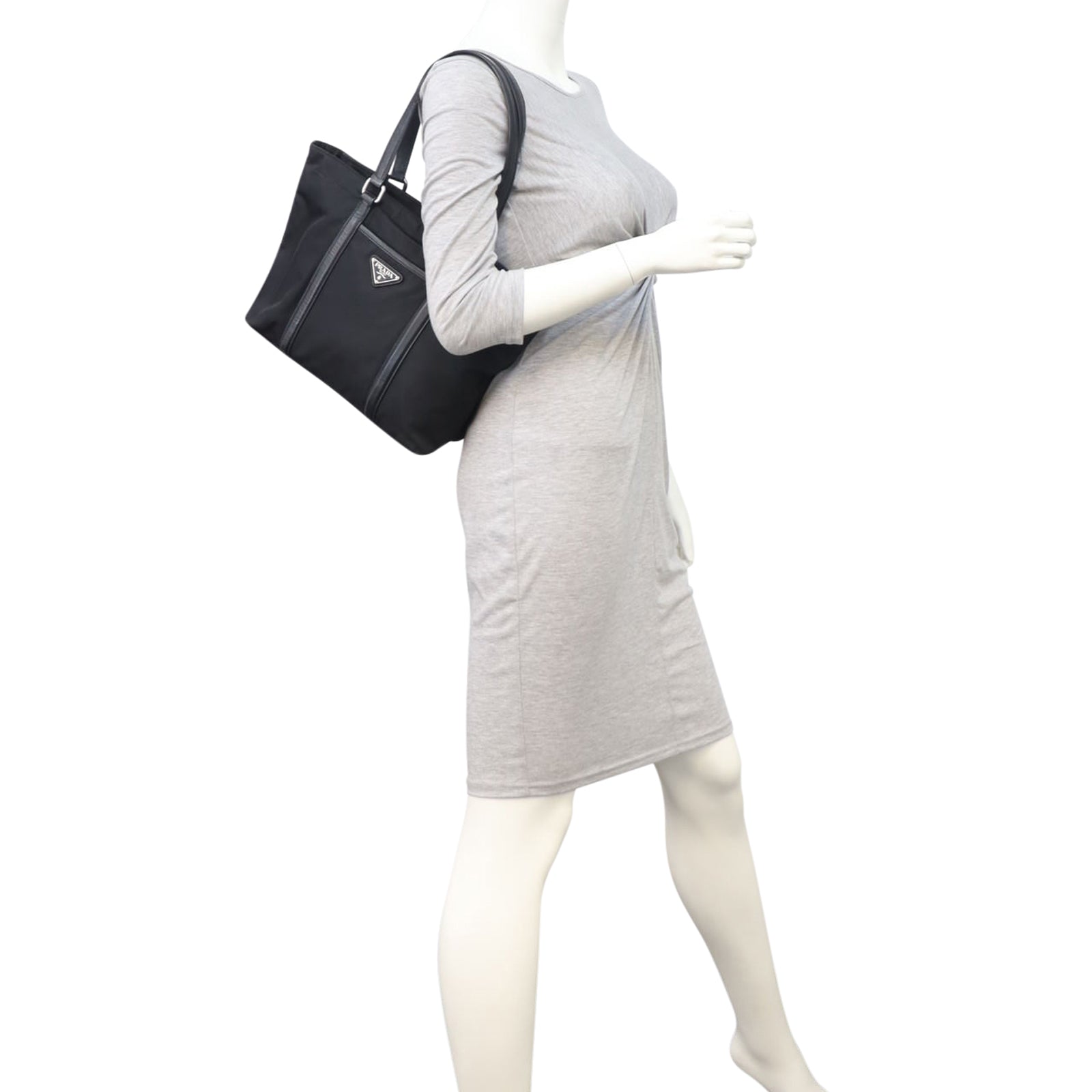 Prada Nylon Shoulder Bag Mannequin
