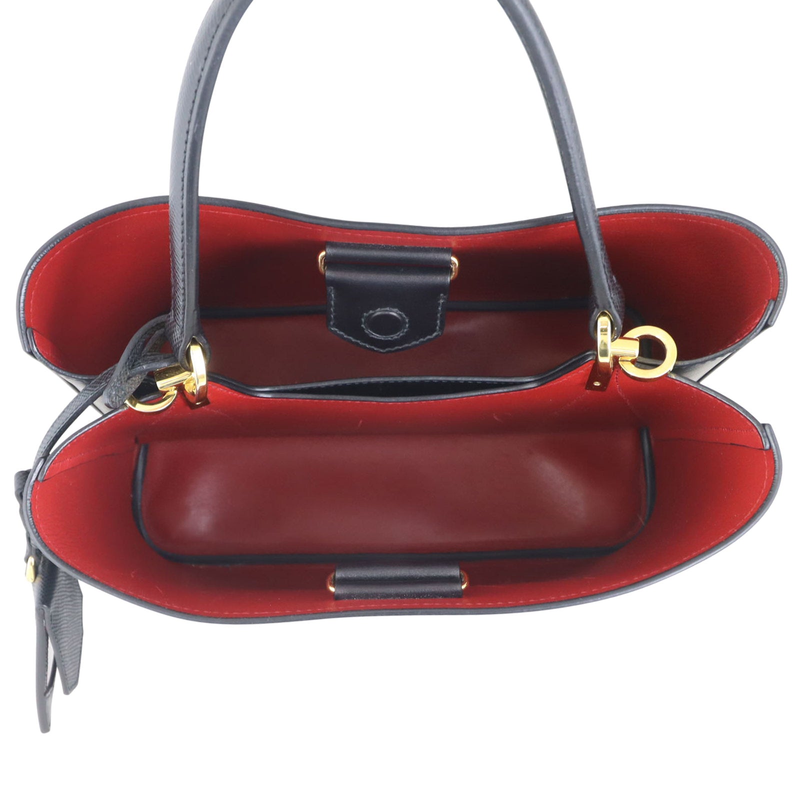 Prada Panier Saffiano Tote Interior