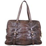 Prada Python Jewelled Tote Back