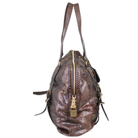 Prada Python Jewelled Tote Side