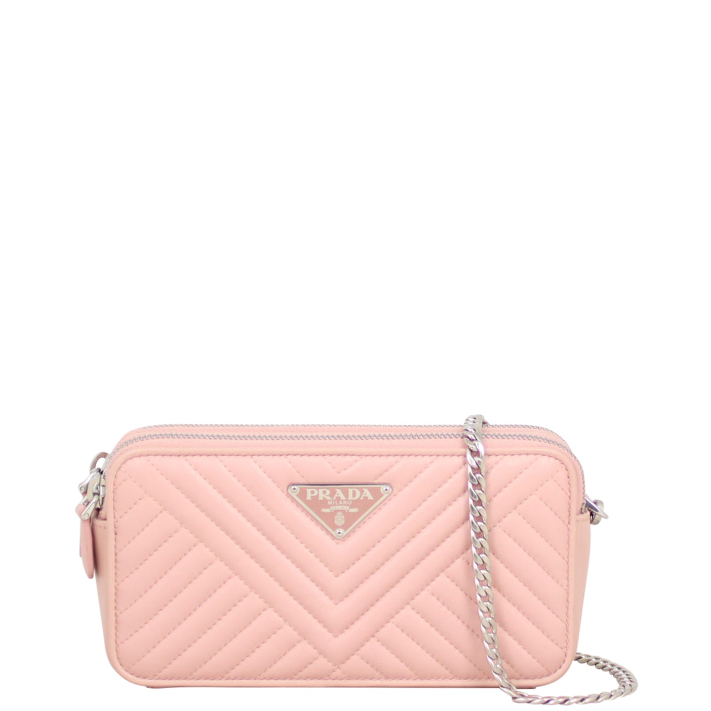 Prada Quilted Chain Mini Shoulder Bag Front