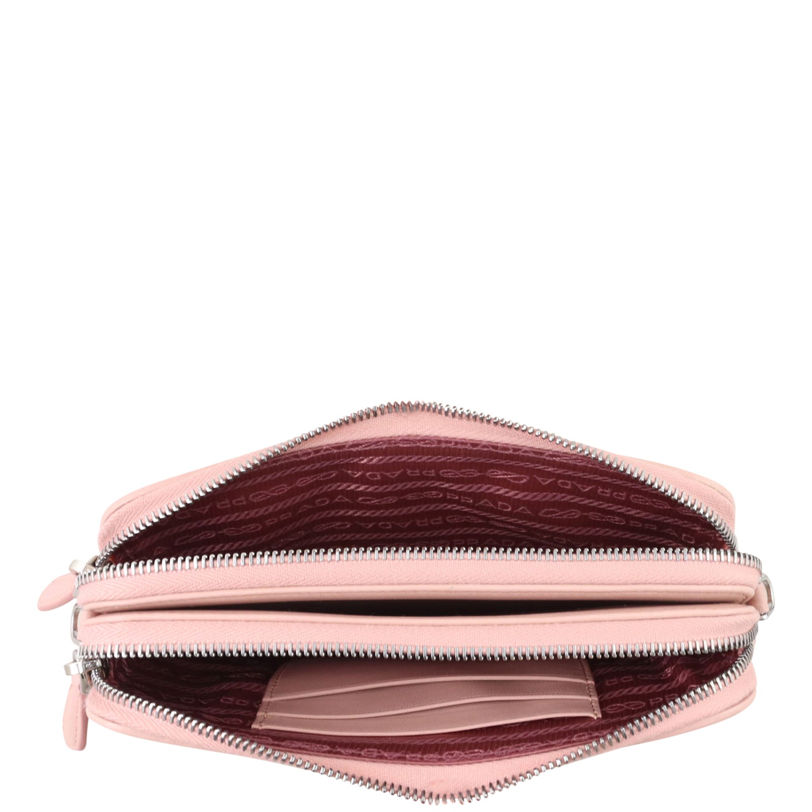 Prada Quilted Chain Mini Shoulder Bag Whole interior