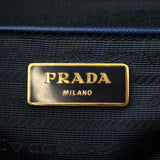 Prada Saffiano Lux Double-zip Tote Large Stamp