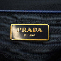 Prada Saffiano Lux Double-zip Tote Large Stamp