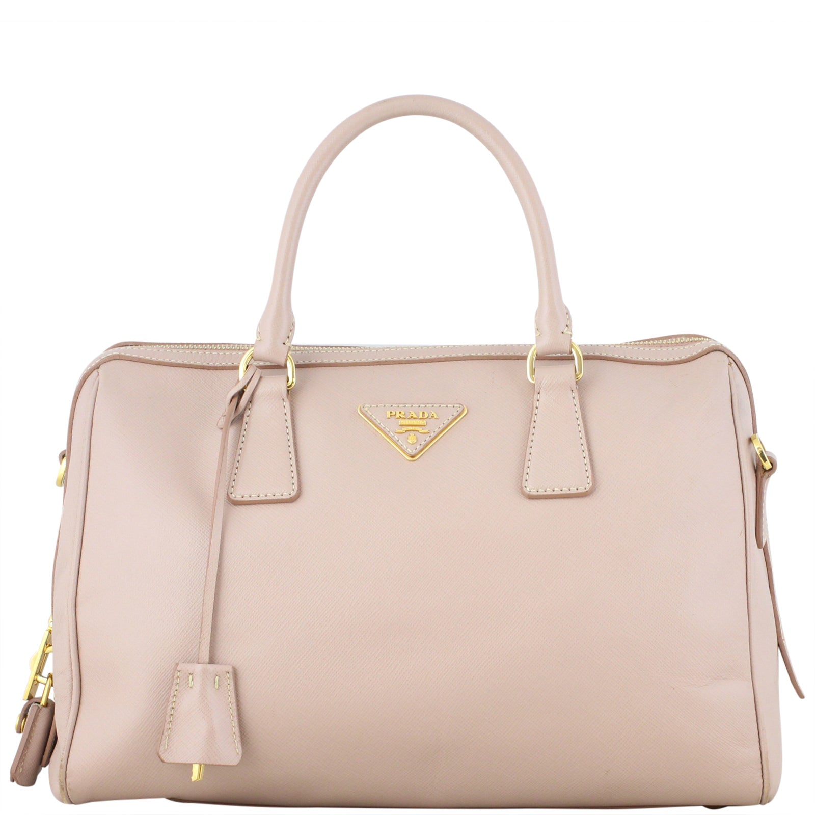 Prada Saffiano Bowler Bag Front