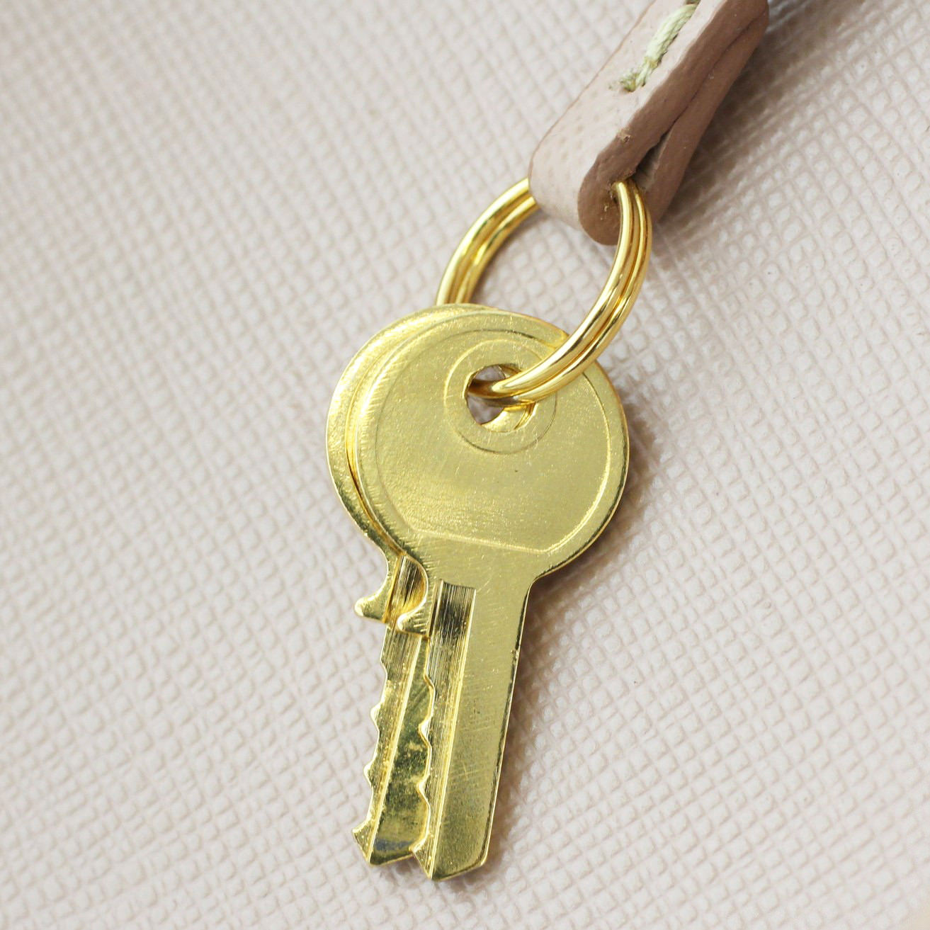 Prada Saffiano Bowler Bag Keys