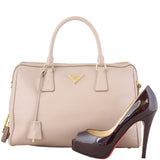 Prada Saffiano Bowler Bag Scale