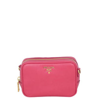 Prada Saffiano Camera Crossbody Bag Mini Front