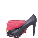 Prada Saffiano Camera Crossbody Bag Mini Shoe