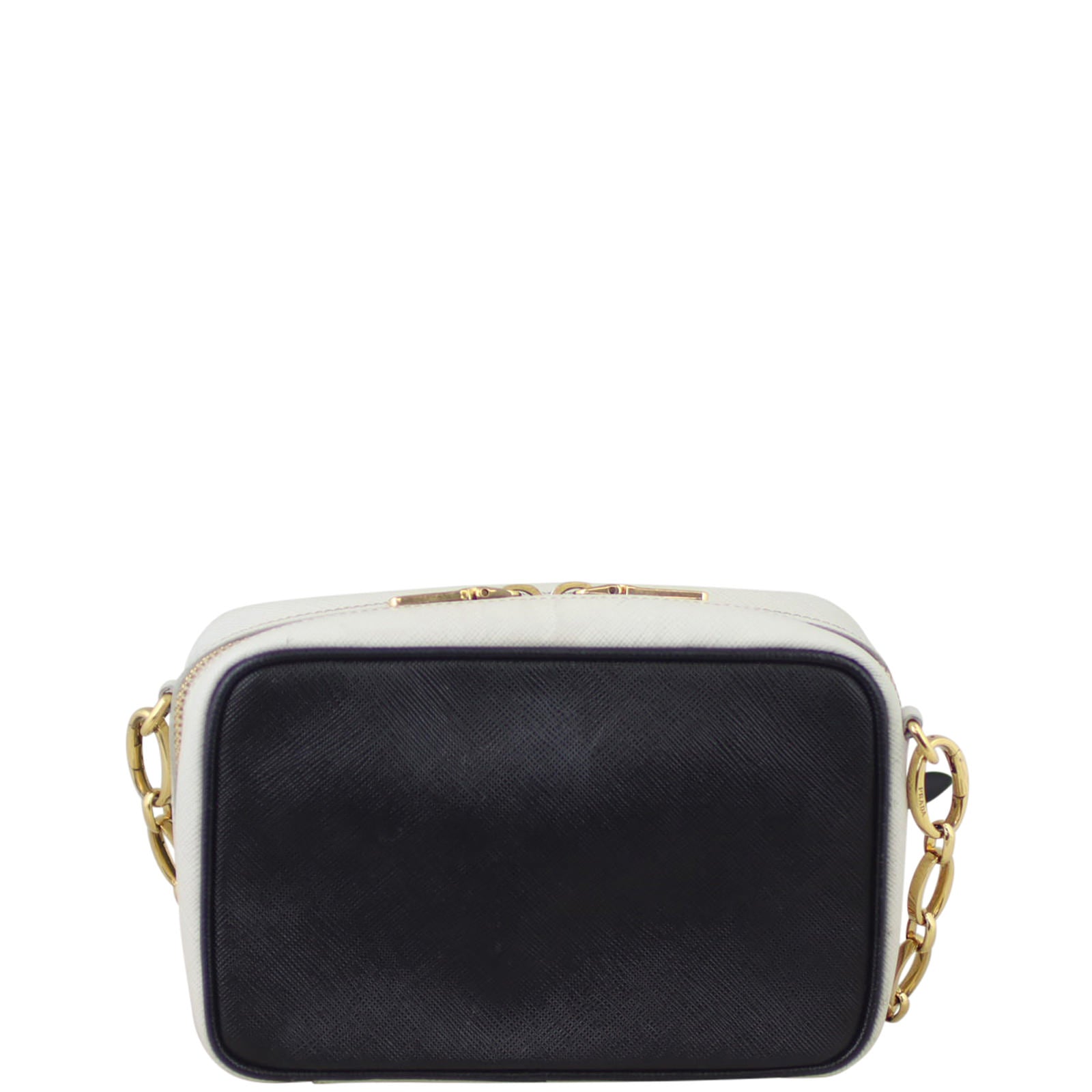 Prada Saffiano Camera Crossbody Chain Bag Back