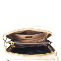 Prada Saffiano Camera Crossbody Chain Bag Interior