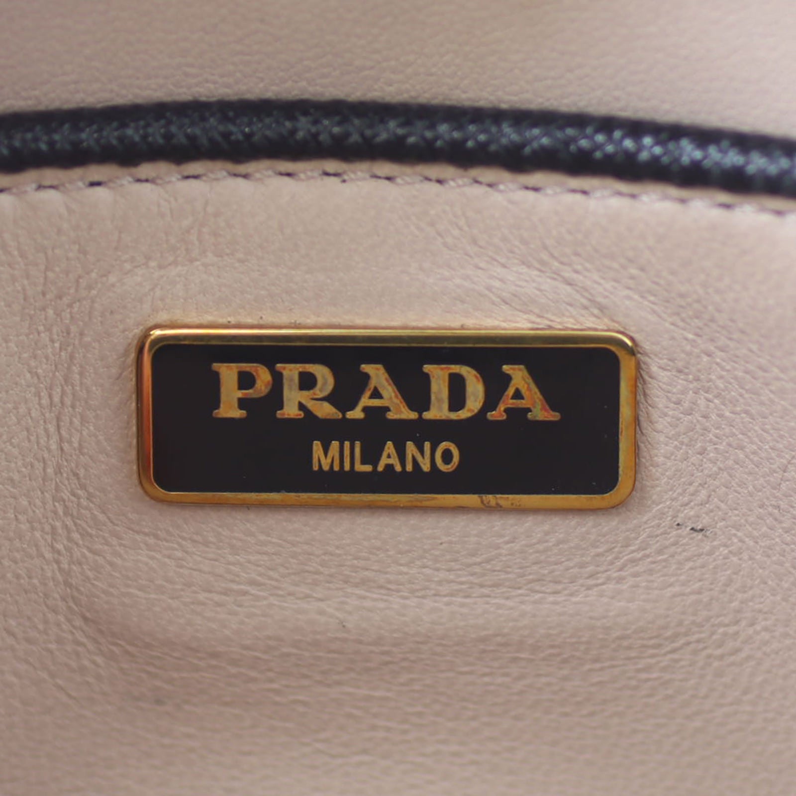 Prada Saffiano Camera Crossbody Chain Bag Stamp