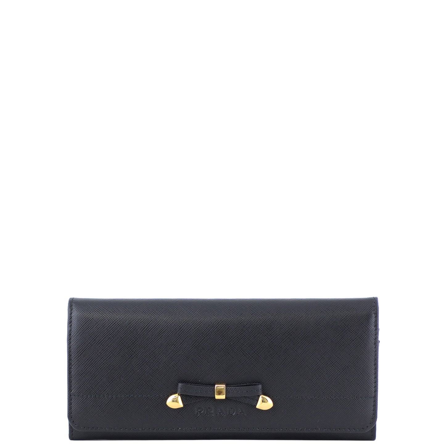 Prada Saffiano Chic Continental Wallet Front