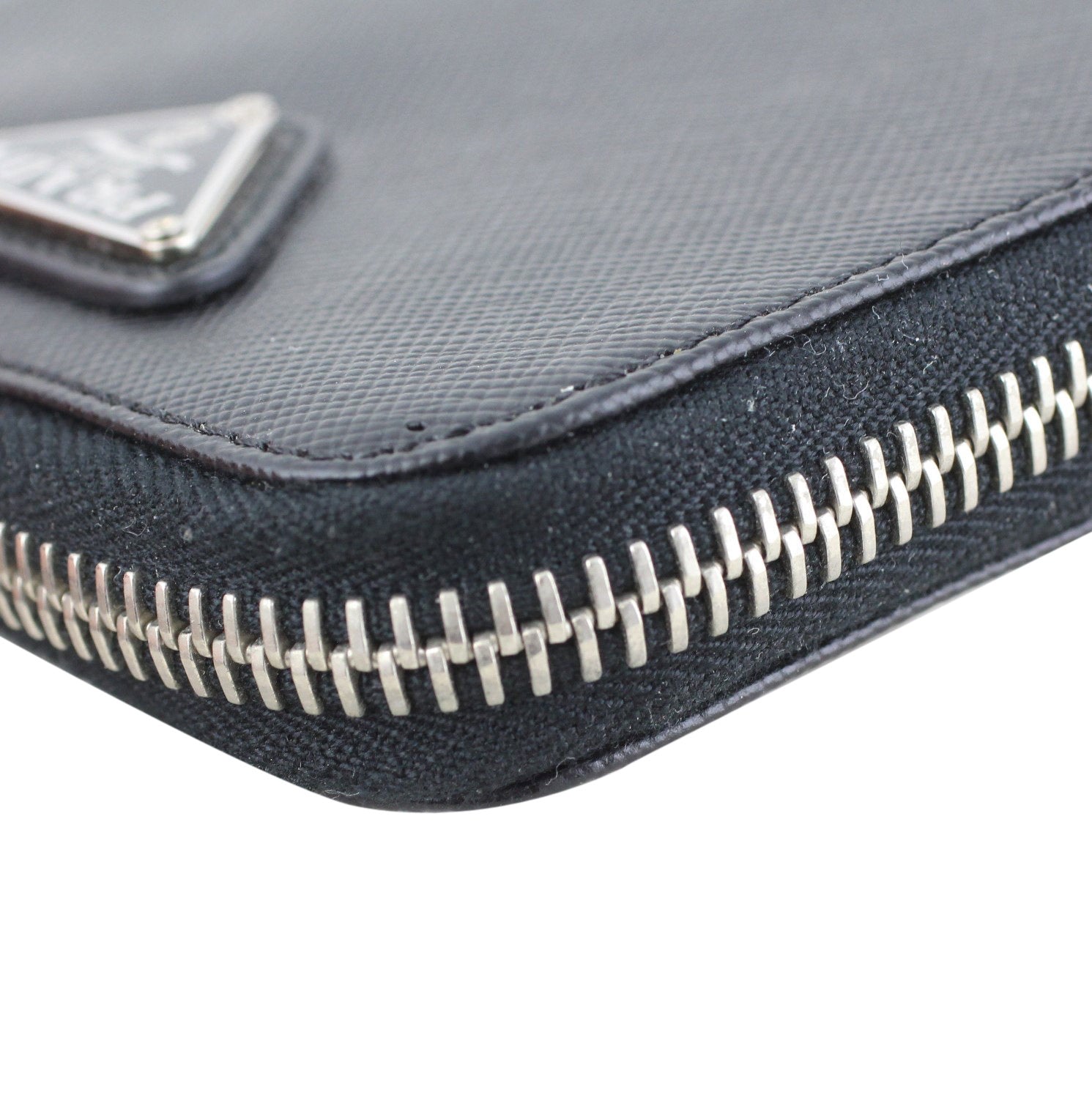 Prada Saffiano Coin Purse Edge