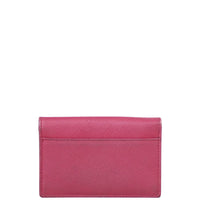 Prada Saffiano Compact Wallet Back