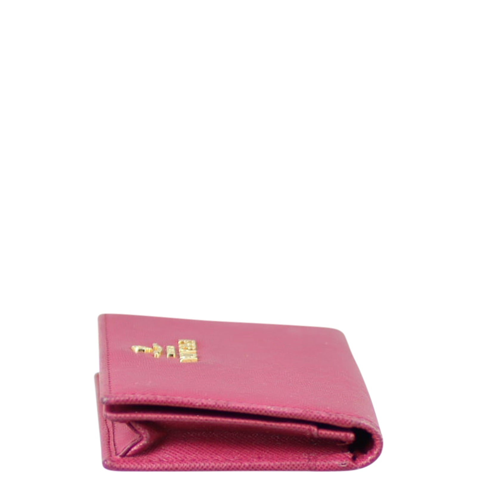 Prada Saffiano Compact Wallet Side