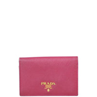 Prada Saffiano Compact Wallet Front