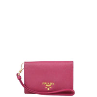 Prada Saffiano Compact Wallet Front