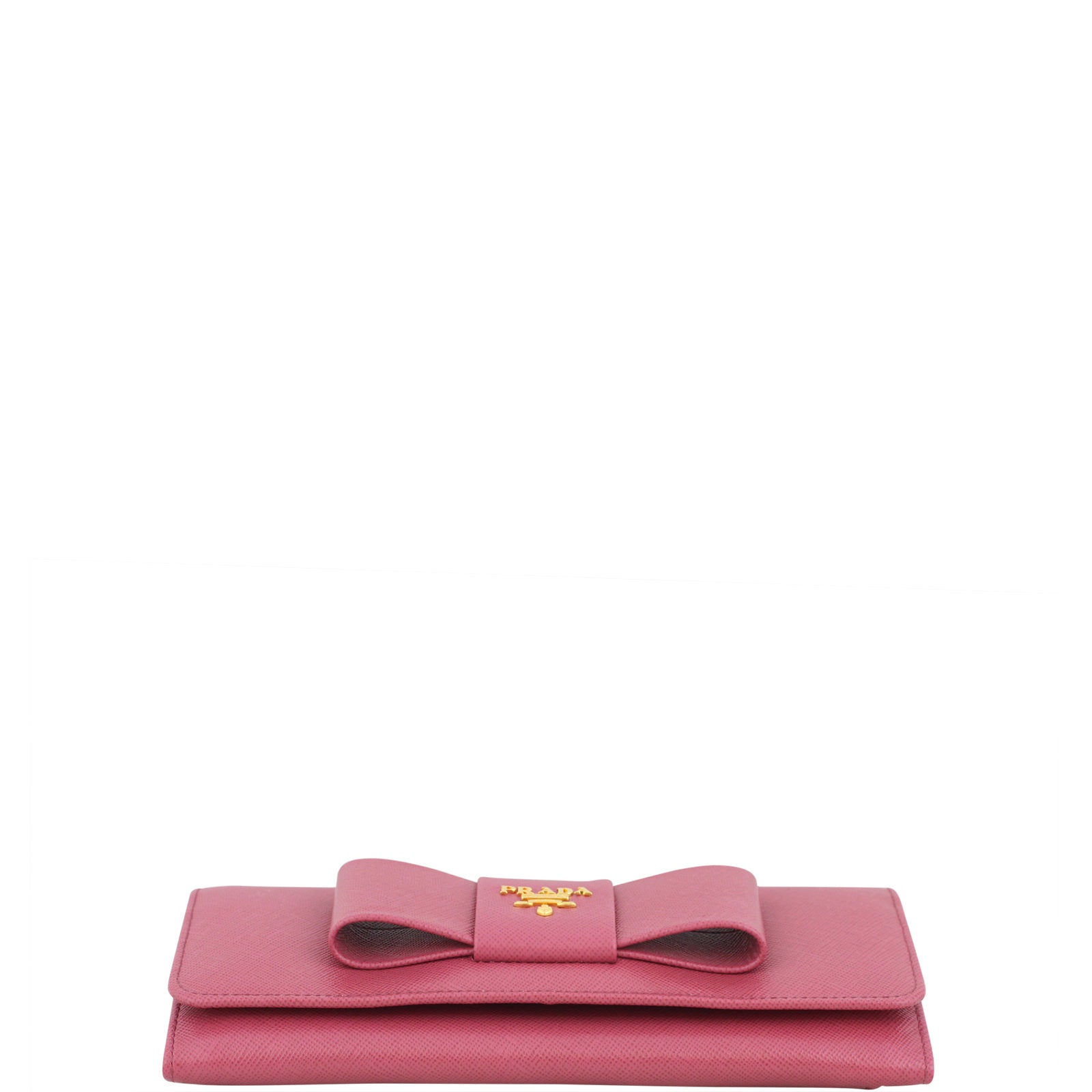 Prada Saffiano Continental Bow Wallet Base
