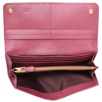 Prada Saffiano Continental Bow Wallet Interior
