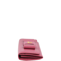 Prada Saffiano Continental Bow Wallet Right