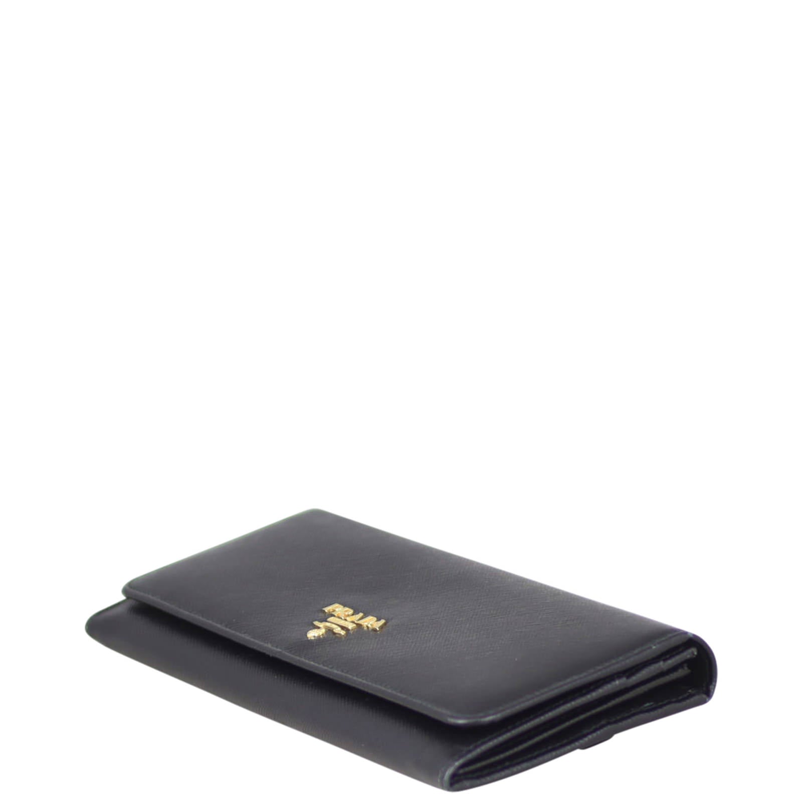 Prada Saffiano Continental Wallet Corner