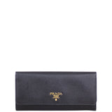 Prada Saffiano Continental Wallet Front