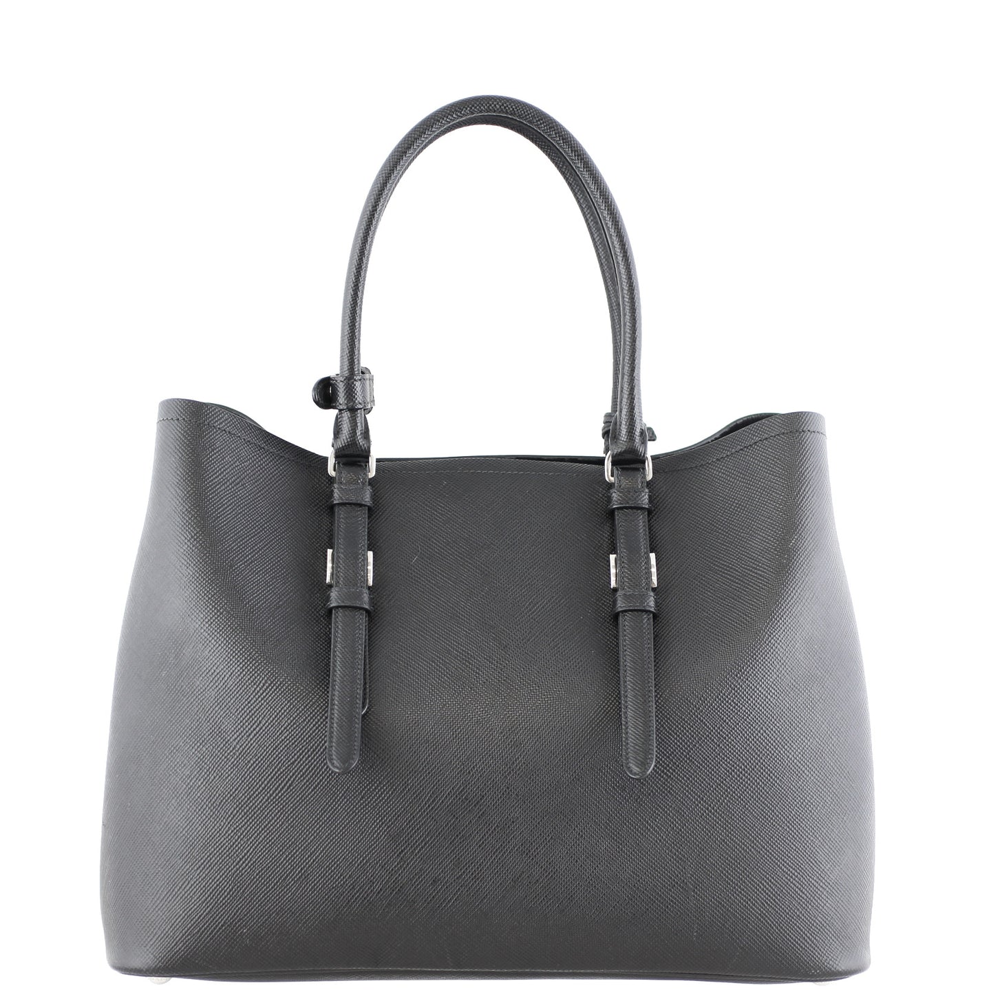 Prada Saffiano Cuir Double Bag Large Back