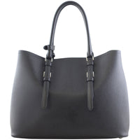 Prada Saffiano Cuir Double Bag Large Back