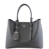 Prada Saffiano Cuir Double Bag Large Front
