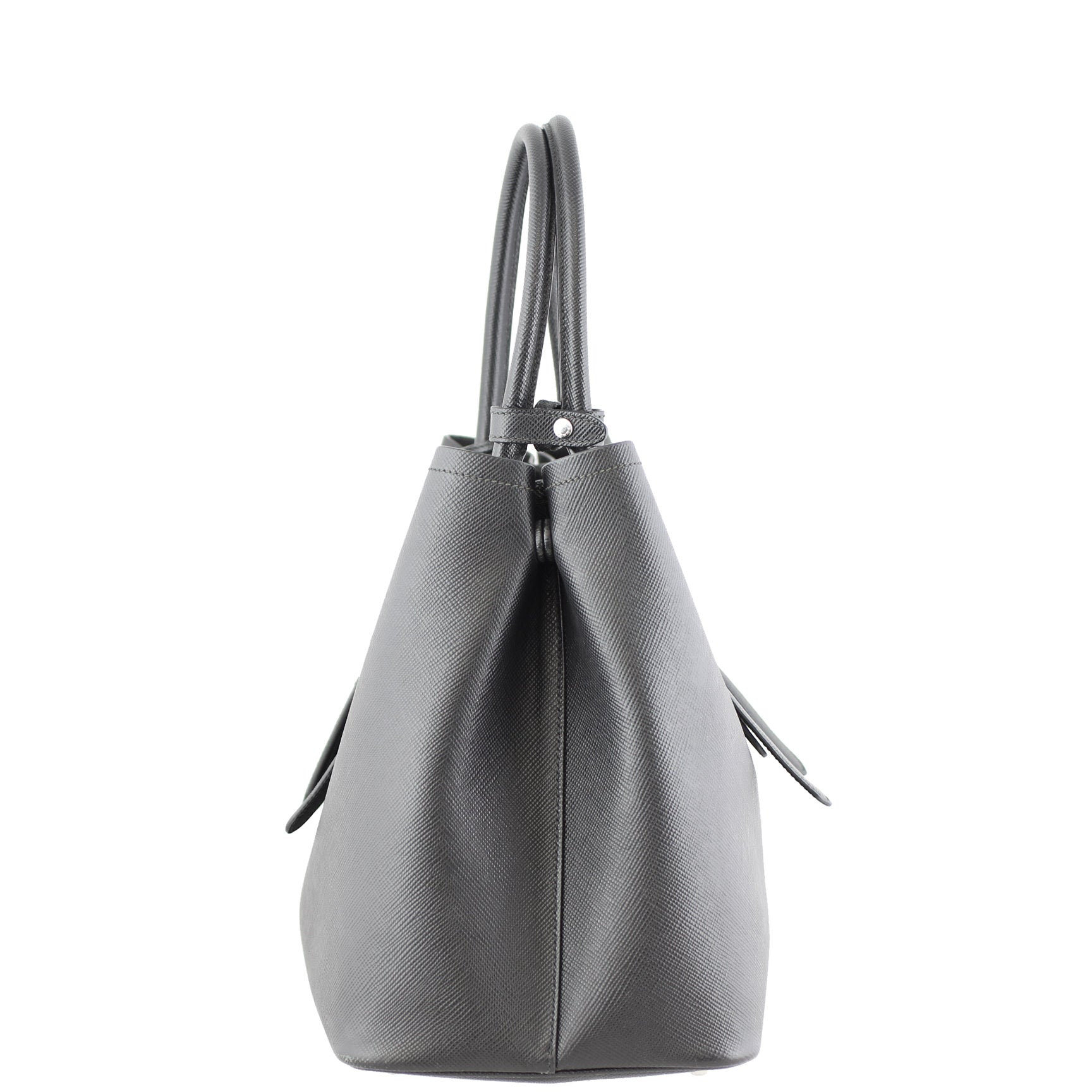 Prada Saffiano Cuir Double Bag Large Right