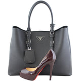 Prada Saffiano Cuir Double Bag Large Scale