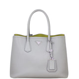 Prada Saffiano Cuir Double Bag Large Front