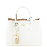 Prada Saffiano Cuir Double Bag Medium Front